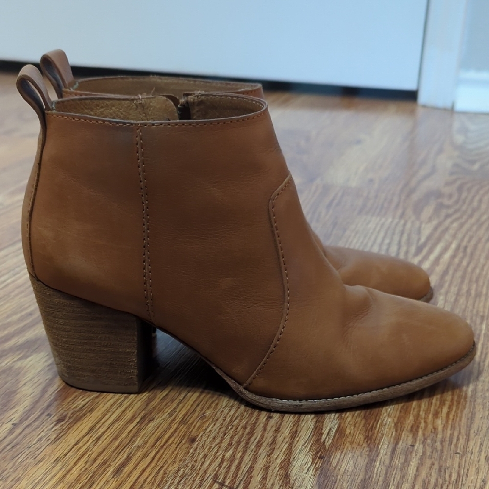 Brown Leather Ankle Boots